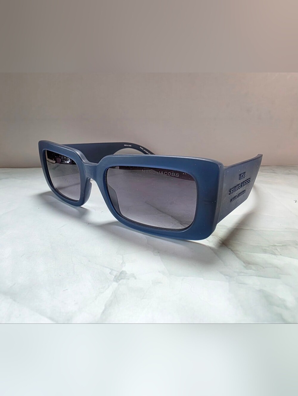 Marc Jacobs MARC 804/S FLL90 Blue Rectangular Sunglasses